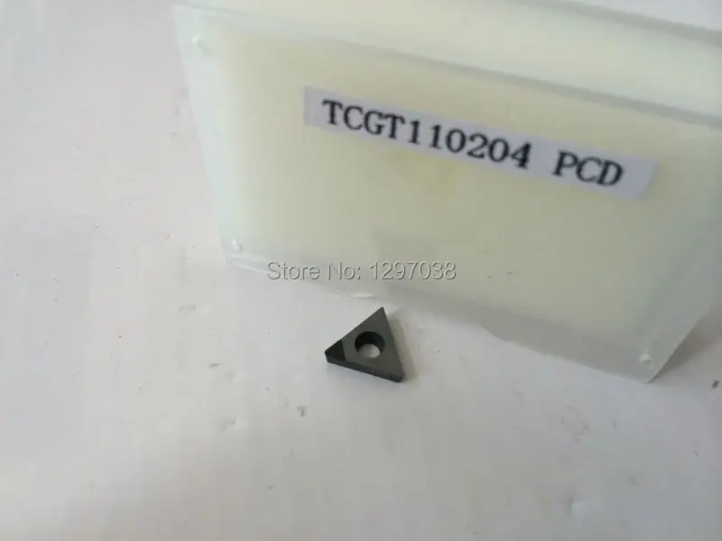 

2 шт. PCD вставки TCGT110204 PCD подходит для токарных инструментов