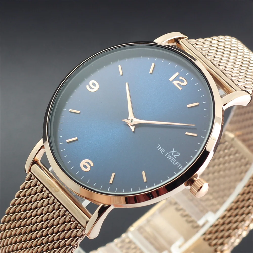 

Relogio Masculino Clock 2019 New Brand X2 THE TWELFTH Men Watch Fashion Business Stainless Steel Quartz Watch horloges mannen