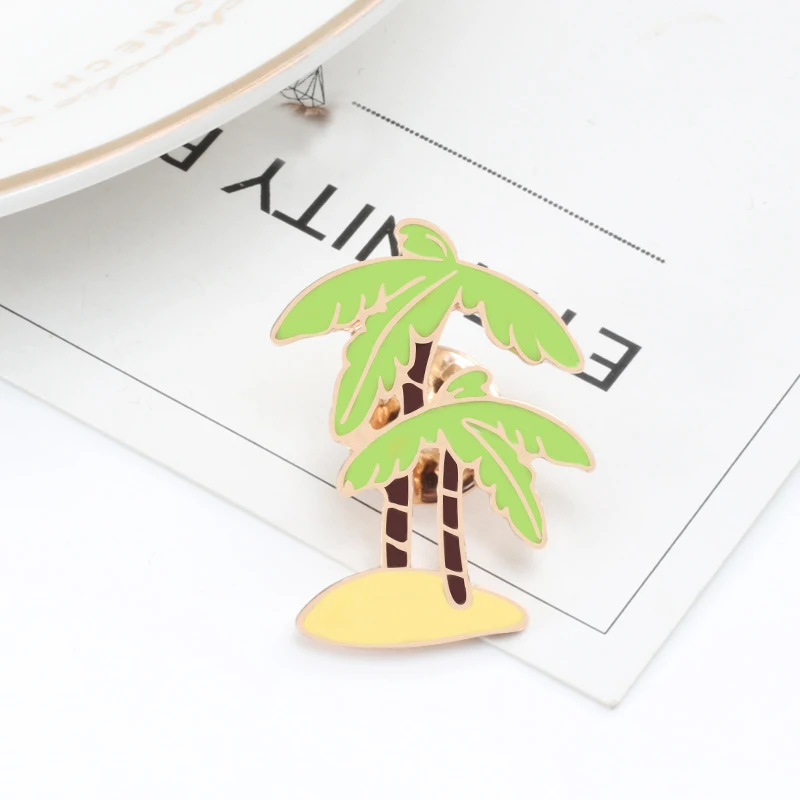 9 видов зеленых булавок в форме травы листьев дерева воздушного шара брошь с