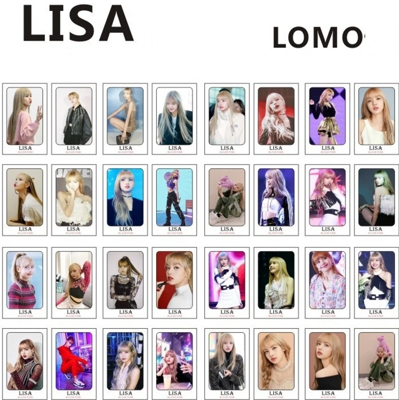 32 шт./кор. KPOP Blackpink команды Лиза джисо Дженни розы альбом HD фото картой, на заклепках, самодельные ЛОМО карта Фотокарта 6*9 см