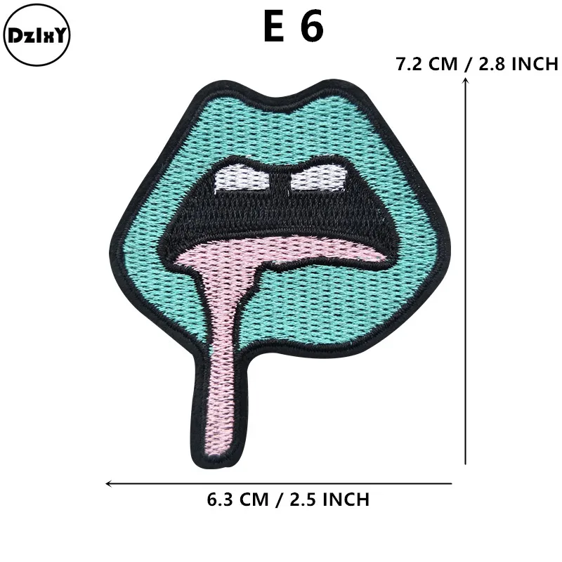 1-PCS-E-6 1 шт. UFO чужеродные железные нашивки для одежды наклейки астронавт полосы аппликации на одежду космическая планета вышитые значки - Цвет: 1-PCS-E-6