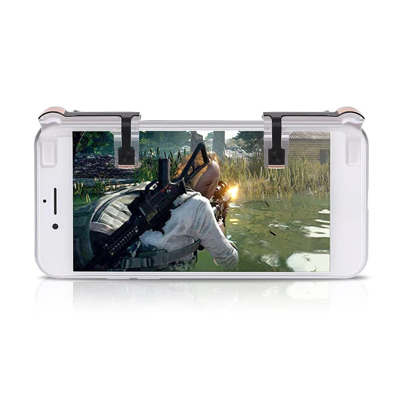 Portable Mobile Game Fire Button Aim Key Smart phone Gaming Trigger L1R1 Shooter Controller PUBG | Электроника