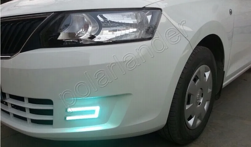 2pcs White COB LED car Daytime Running Driving Light Headlight headlamp U Shape Free Shipping | Автомобили и мотоциклы