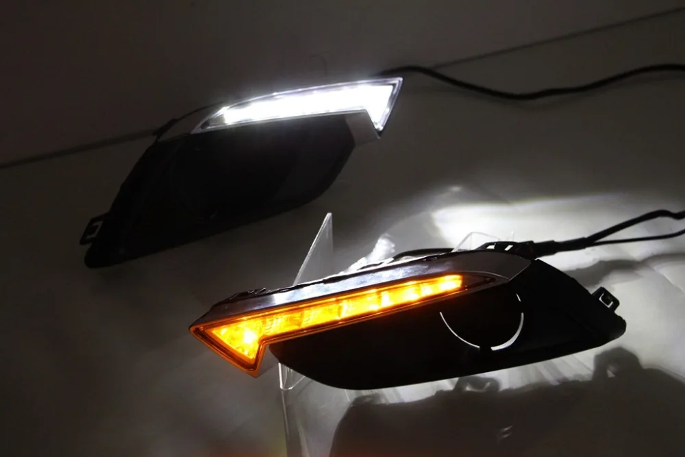 Карбо Светодиодный дневной светильник для Chevrolet Парус 3 2014 2015 DRL парус Дневной с
