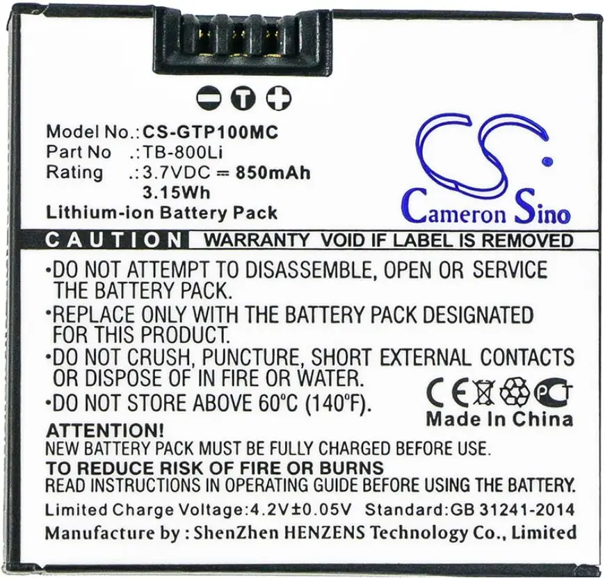 Аккумулятор Cameron Sino 850 мАч для аккумуляторов GOTOP G1 TB 800Li|Аккумуляторы мобильных