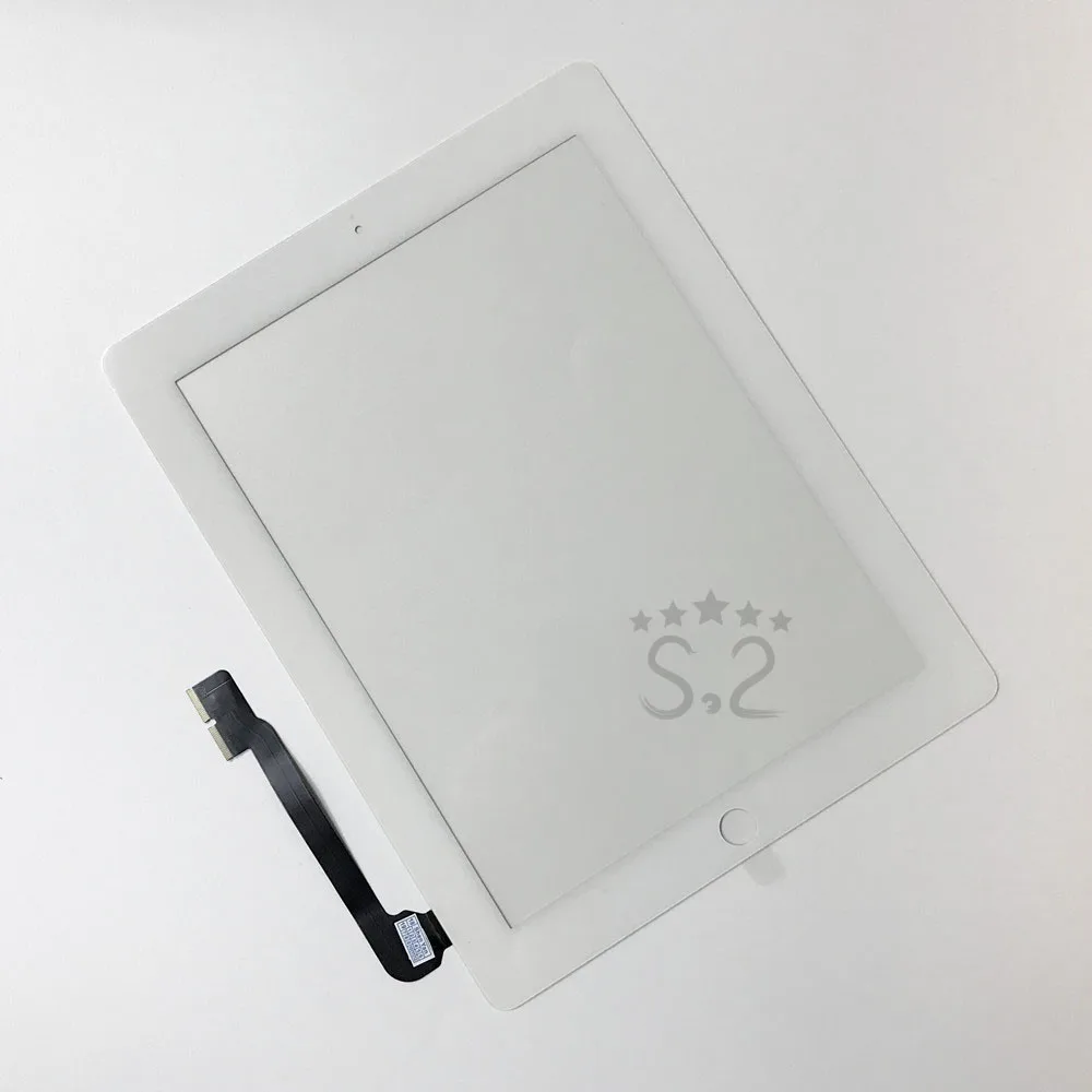 Черно-белое стекло для iPad 3 LCD Внешний сенсорный экран дигитайзер A1416 A1460 A1403 Ремонт
