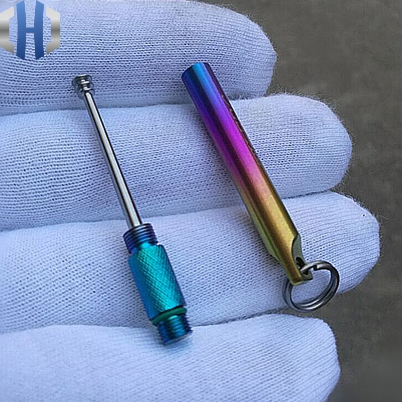 Новая легкая Ушная ложка из титанового сплава, зубочистка для улицы, EDC, титановая Ушная ложка, вилка для фруктов, карманный инструмент, зубочистка-держатель