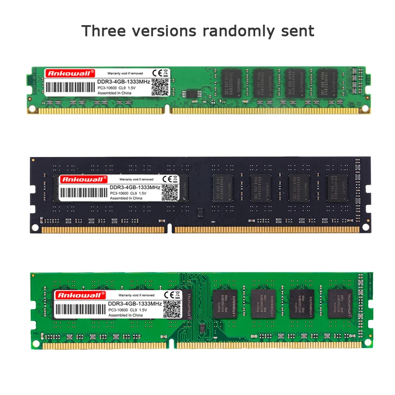 ANKOWALL Ram DDR3 4 Гб 1333 МГц/1600 память для рабочего стола 2 ГБ 8 ГБ PC3-10600 12800 DIMM 240pin 1,5 в
