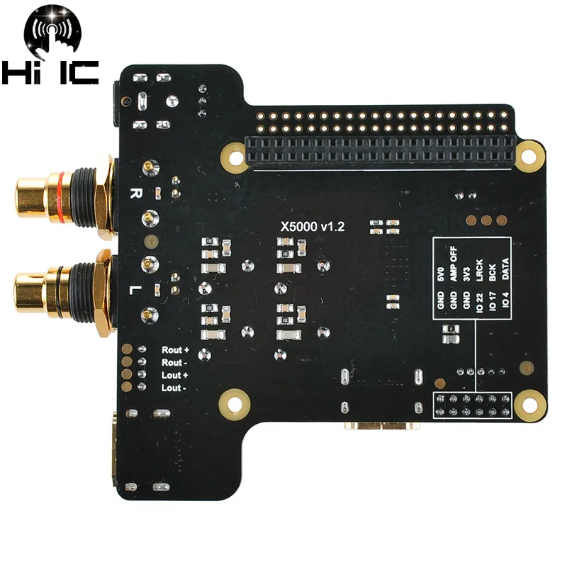 X5000 ESS Sabre Плата расширения HiFi ЦАП цифровой усилитель 2x30 Вт для Raspberry Pi 3 Модель B/2B/B