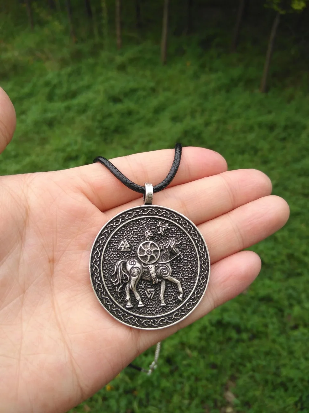 12 шт. ожерелье A Valkyrie Shieldmaiden с надписью Odin a horn of mead jewelry SanLan | Украшения и аксессуары