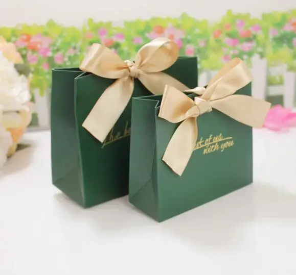 25 шт. бумажная церемония сумка для конфет коробка украшения свадебной