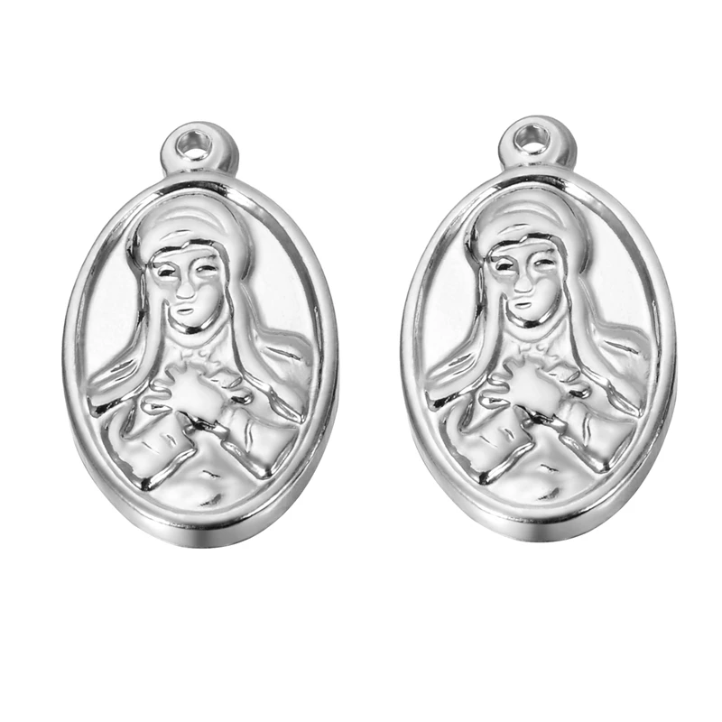 5 шт. Подвеска из нержавеющей стали серебряный колокольчик персик сердце крыло