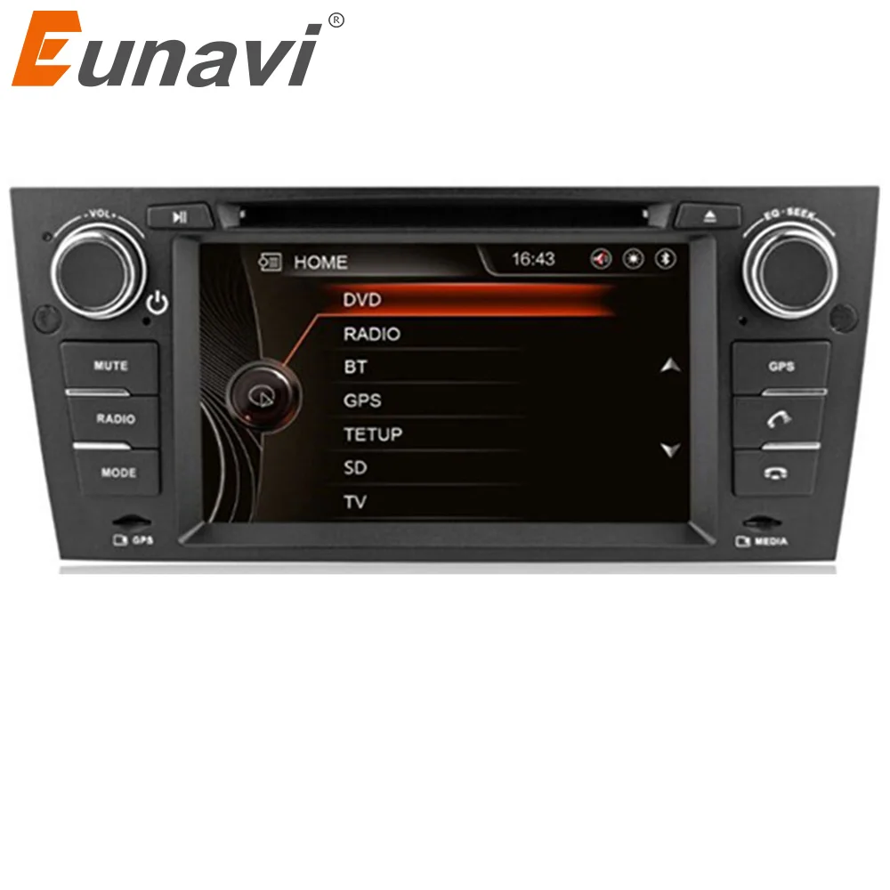 Eunavi 7 ''HD автомобильный DVD плеер GPS Navi Стерео для BMW 3 серии 325i/330i/335i E90 E91 E92 E93 Руль