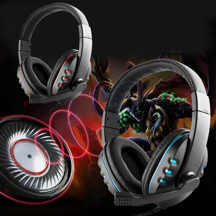 Проводная игровая гарнитура стерео наушники с микрофоном для PC Gamer Player Casque