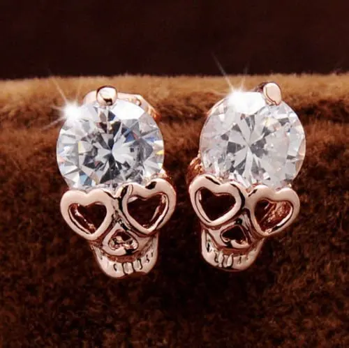 Розовое золото женские серьги-гвоздики для пирсинга | Украшения и аксессуары