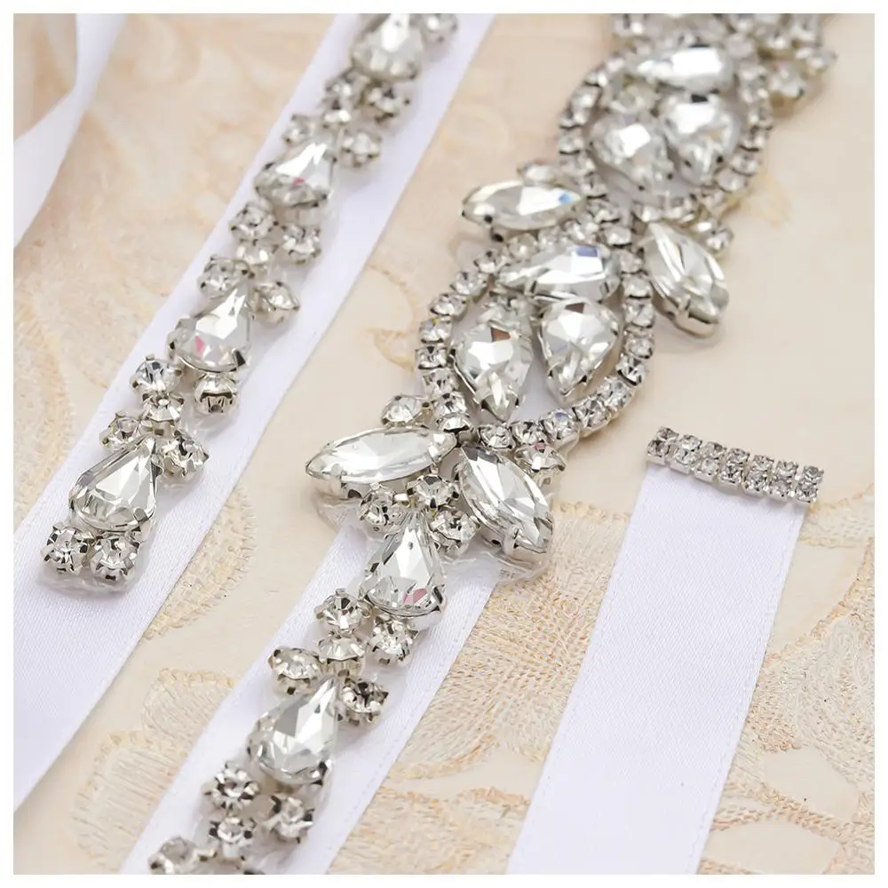 MissRDress Wedding Belt Rhinestones Handmade Dress Accessories Marriage Bridal Sashes Waistband JK867 | Свадьбы и торжества