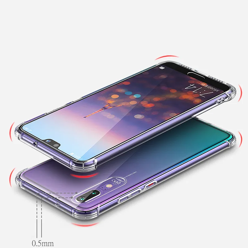 Shockproof Phone Case For Huawei P20 P30 Lite Pro Honor 10 Mate 20 Soft Clear TPU Cover P Smart 2019 |