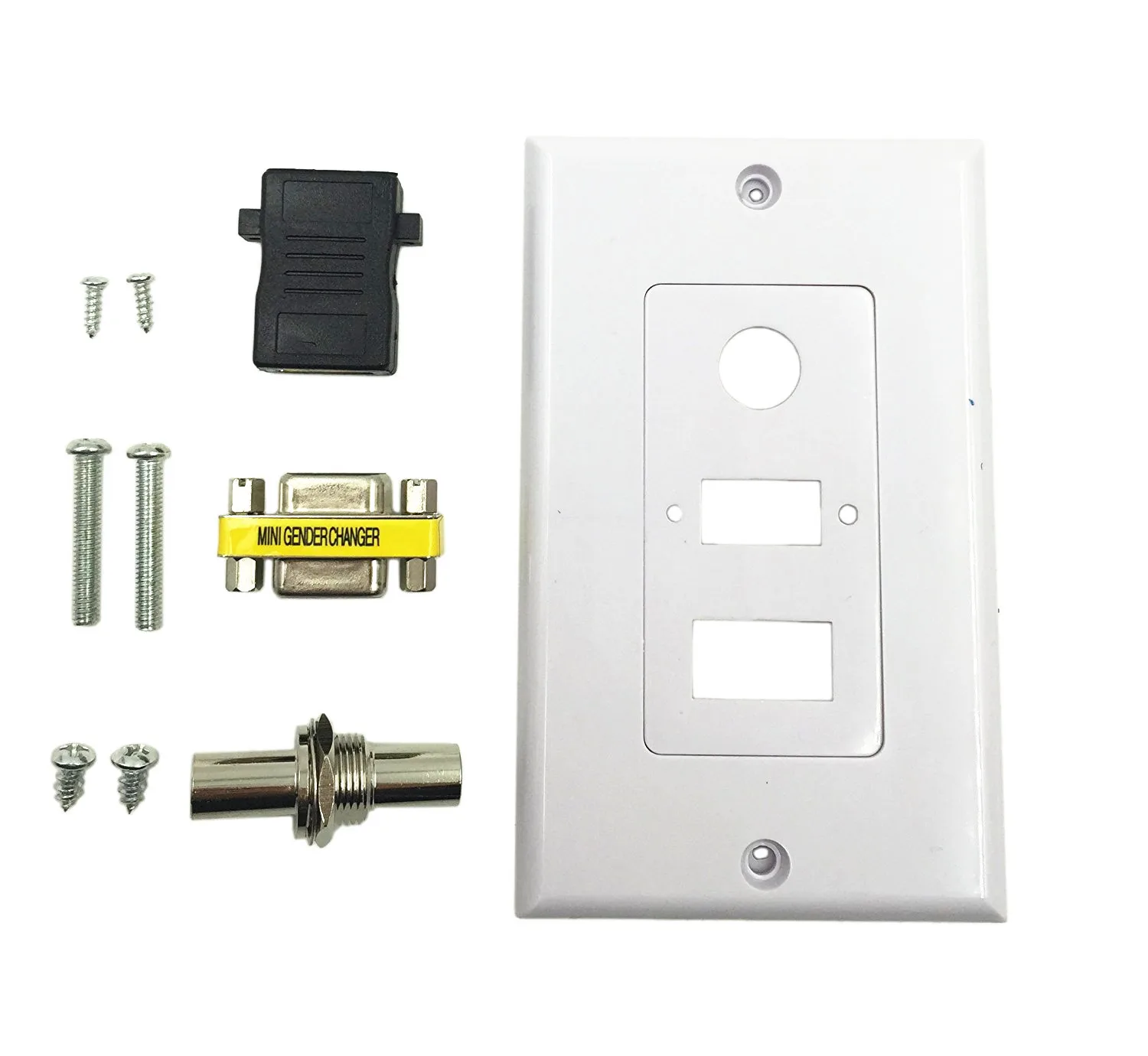 Solderless аудио DC3.5 Женский HD VGA Панель подключены к стене Подключите компьютер