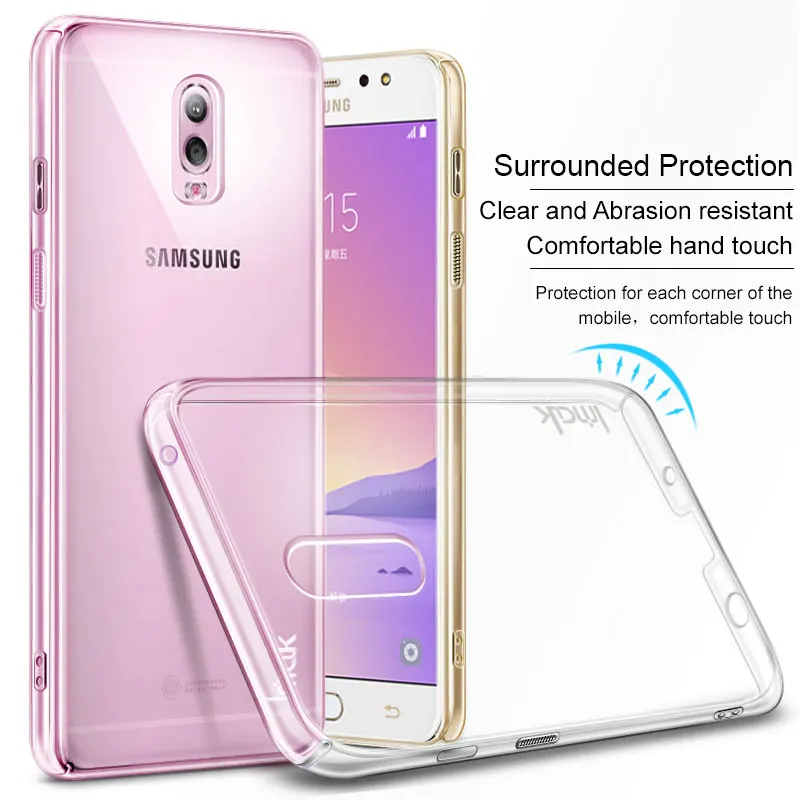 10pcs/lot Wholesale IMAK Crystal II Case For Samsung Galaxy J7 plus C8 2017 Transparent Plastic Hard Back Cover Phone cases |