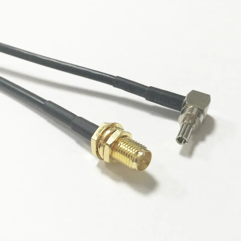 Кабель с обратным разъемом RP SMA female для CRC9 кабель pigtail под прямым углом 3G 4G HUAWEI ZTE USB