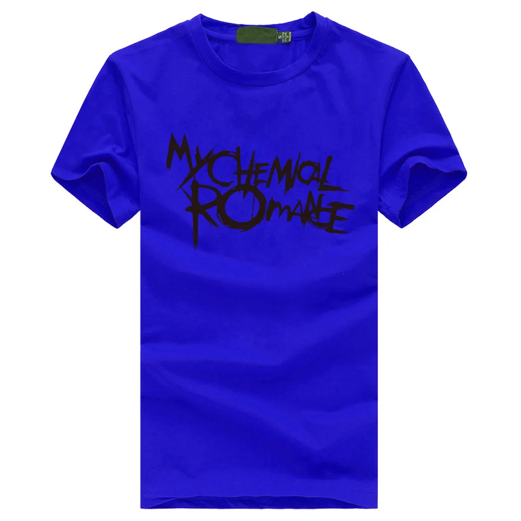My chemical romance мужские качественные футболки рок панк с буквенным принтом Мужская рубашка летние высококачественные хлопковые облегающие футболки
