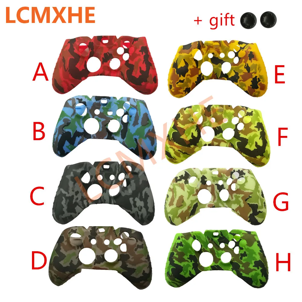 Силиконовый защитный чехол + 2 крышки для XBox One джойстик с принтом переноса воды