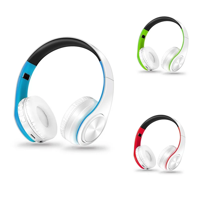 Fashion Foldable Stereo Audio Mp3 Bluetooth Headset Wireless Headphones Earphone support SD card with Mic|Наушники и гарнитуры| |