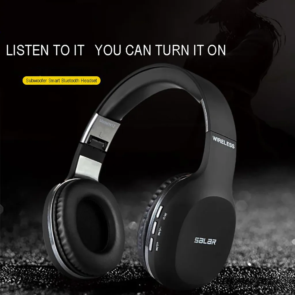 VOBERRY Salar N12 стерео бас пистолет Складная Беспроводная Bluetooth гарнитура игра с