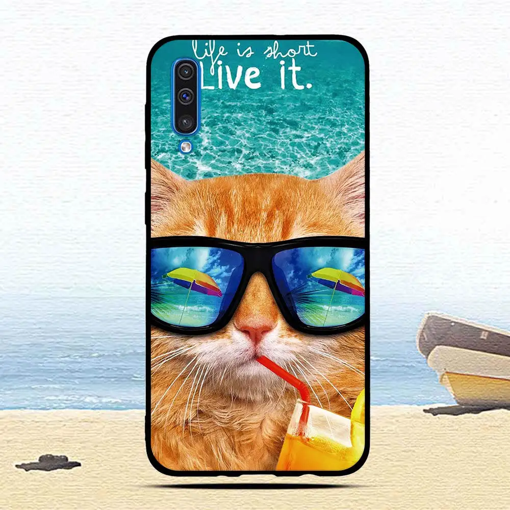 Чехол для samsung Galaxy A50, модный защитный чехол с мультяшным животным, роскошный ТПУ чехол s, чехлы для мобильных телефонов - Цвет: 12