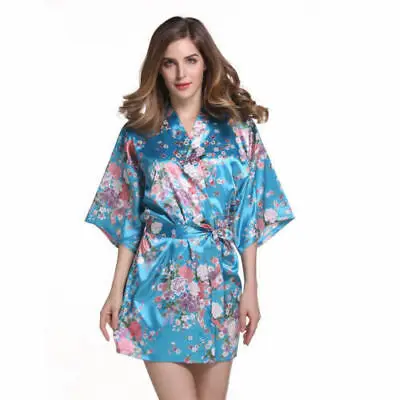 2019 женский цветочный халат Короткое свадебное платье невесты|Халаты| |