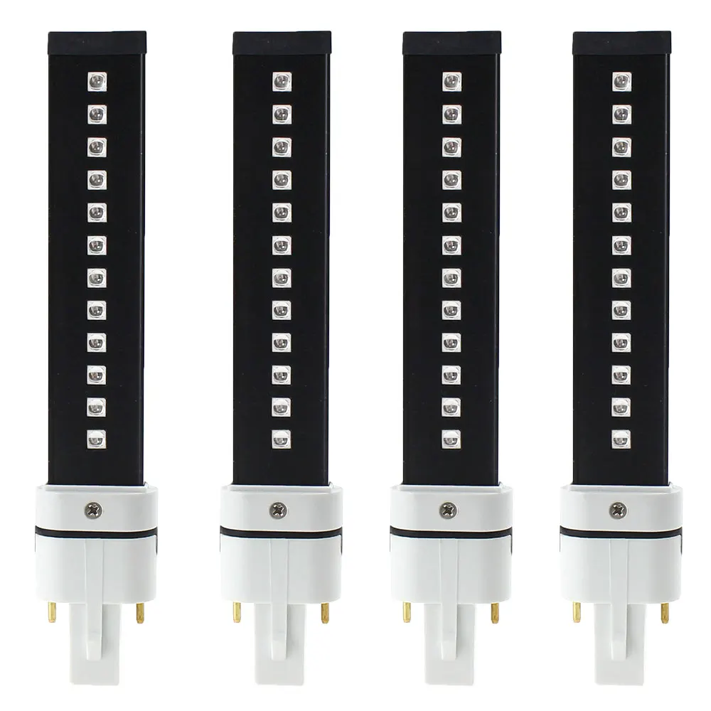 12 leds 4 pieces NOQ SUNUV лампа для ногтей, УФ лампа, светодиодный сменный УФ-лак для ногтей 12 Вт 365 нм, ультрафиолетовая лампа для сушки ногтей, лампа для геля, лампы для отверждения - Цвет: 12 leds 4 pieces