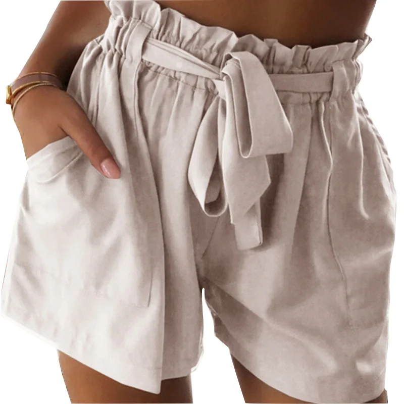 Женские шорты из спандекса с высокой талией шелковые Harajuku Feminino Slash Elastic Spodenki