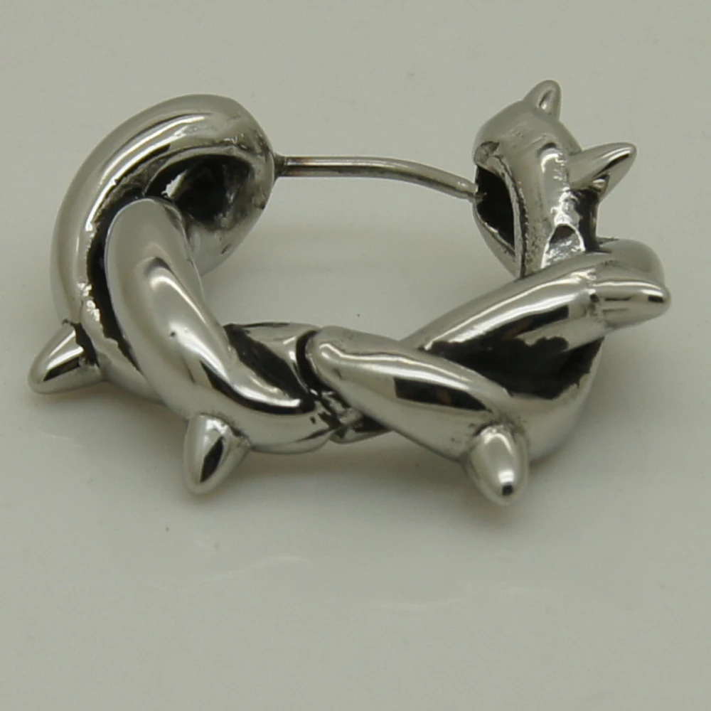 Крутые ювелирные изделия для мужчин/мальчиков серьги-кольца из нержавеющей