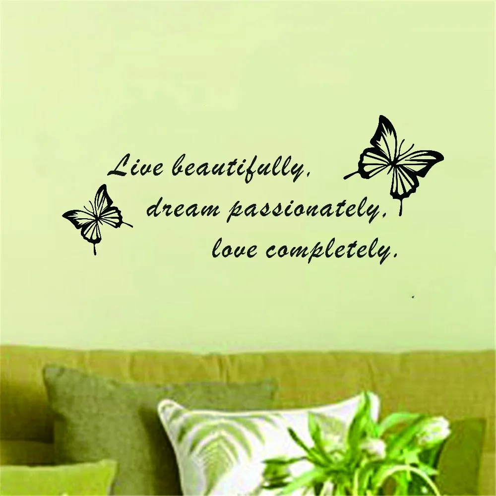 Украшение для дома декоративная Фреска виниловая Цитата Съемная Наклейка на