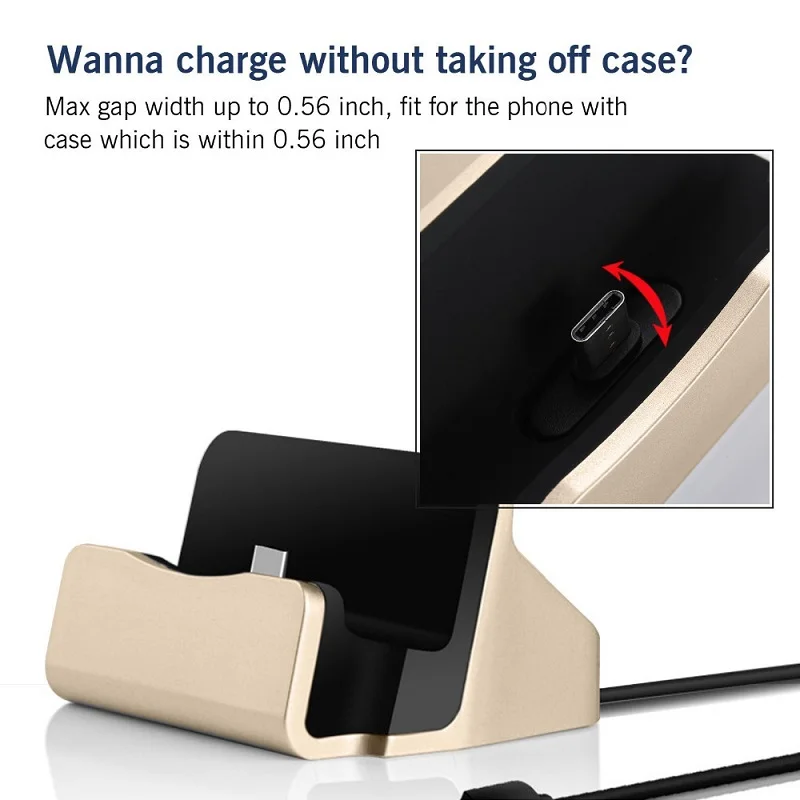 Зарядная база док станция держатель зарядное устройство для Android type C huawei Xiaomi samsung