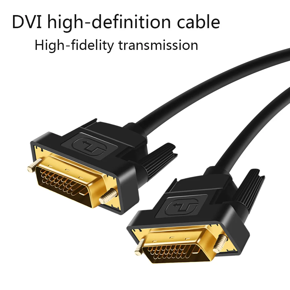 Высокоскоростной кабель DVI 1 м 8 2 3 позолоченный штекер Male в kable 1080p для ЖК дисплея DVD