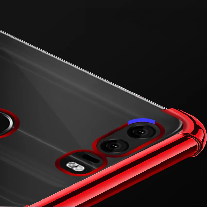 Мягкий чехол из ТПУ для Huawei Honor 8 ультратонкие прозрачные блестящие чехлы с
