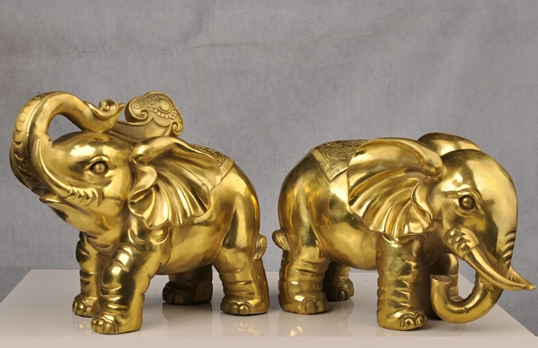 ZSR 505+++++A copper elephant Zhaocai water on a ceiling decoration Feng Shui lucky can cause Home Furnishing jewelry crafts | Дом и сад