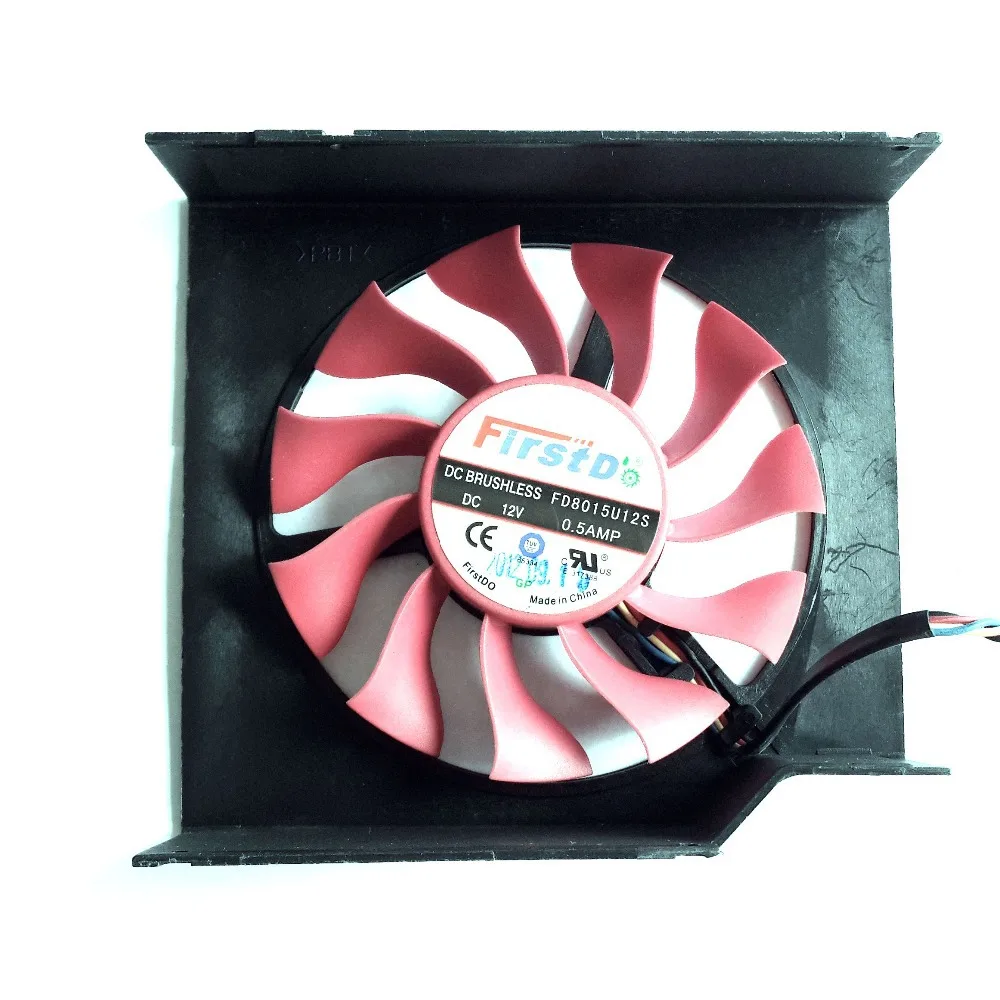 Вентилятор FD8015U12S 98x89x28 мм 12 В 7870 а для AMD Radeon HD MSI R7950 охлаждение графической карты|12v