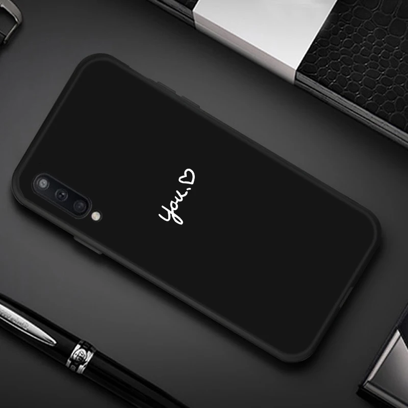 Простой силиконовый чехол для телефона samsung Galaxy A50 A30 A10 A20 A70 A40 A60 M10 M20 M30, Модный чехол из ТПУ с милым сердечком
