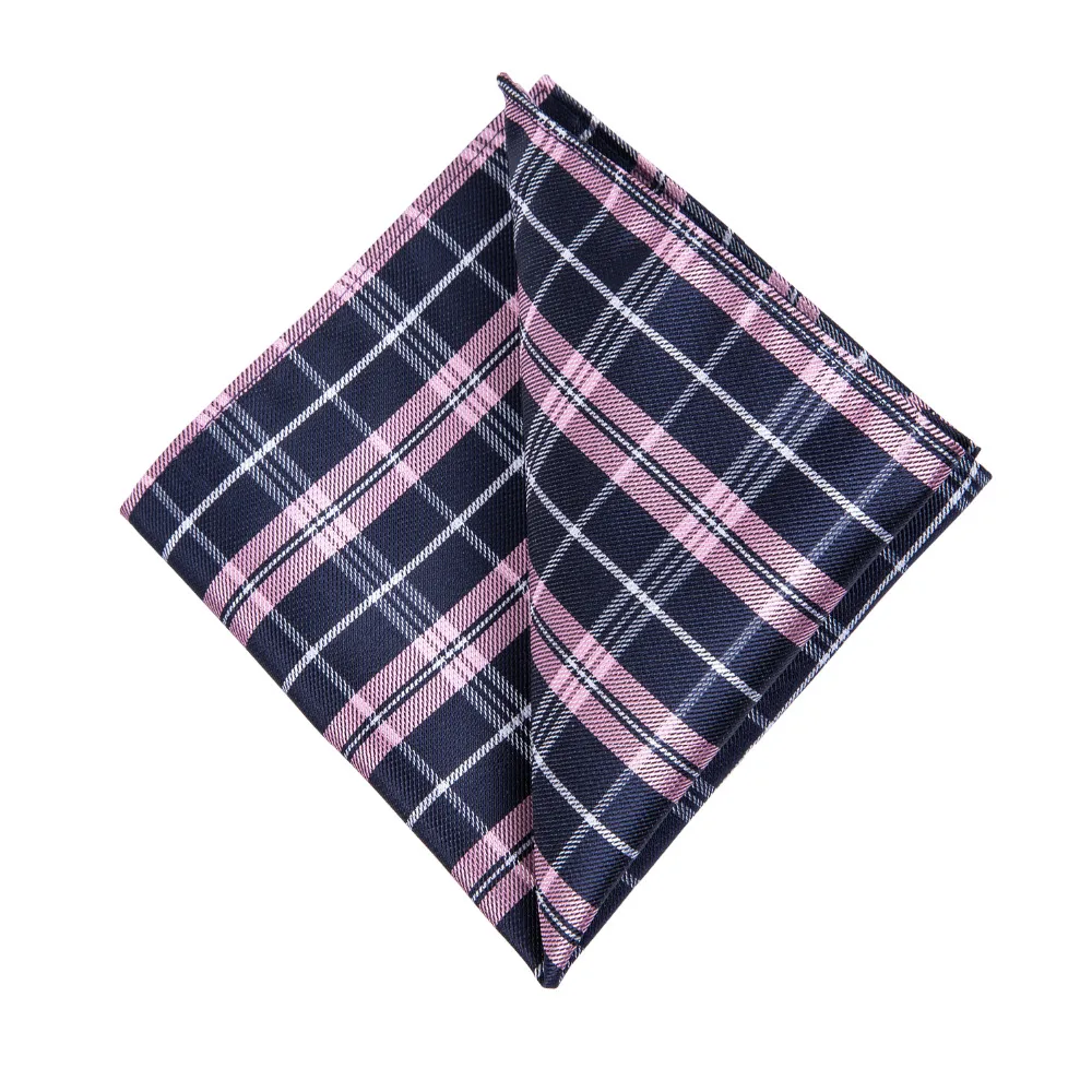 DiBanGu горячая Распродажа розовый галстук Hanky запонки брошь набор шейных галстуков