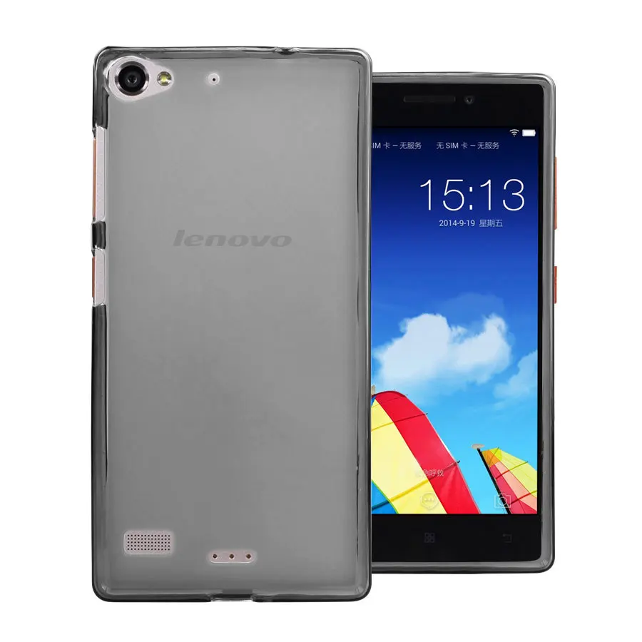 Ультра тонкий 0 5 мм прозрачный однотонный мягкий чехол из ТПУ с рисунками Lenovo Vibe X2