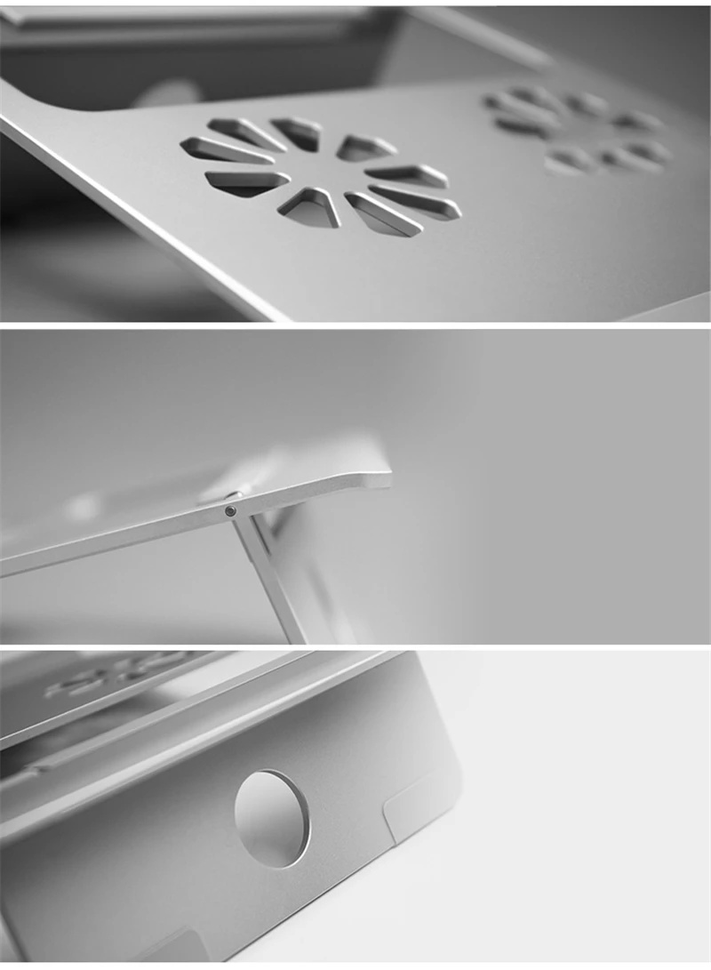 Портативный металлический держатель для ноутбука Macbook Air Pro 11 12 13 15 lenovo алюминиевый сплав складной охлаждающий кронштейн для ноутбука