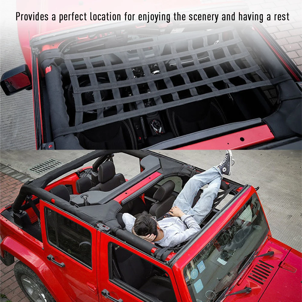 Автомобильный гамак с мягким покрытием на крыше для Jeep Wrangler JK 07 18|Люк в откидной
