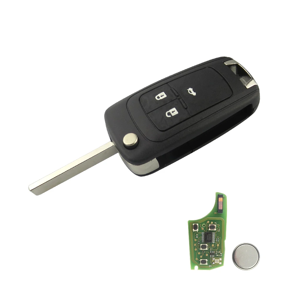 Дистанционный ключ OkeyTech 433 МГц ID46 чип 2/3/4 BTN для Chevrolet Malibu Cruze Aveo Spark Sail OPEL/VAUXHALL Astra J