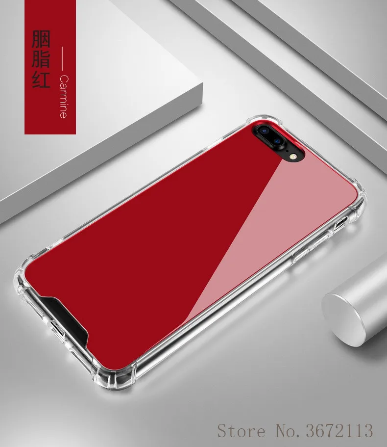 Зеркальный рамочный чехол для iphone X 7/8 Plus роскошный мягкий прочный армированный