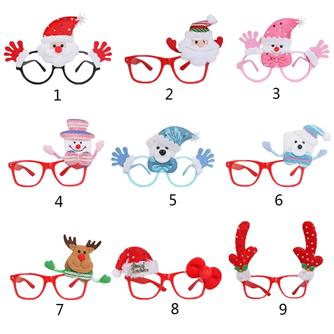 1 пара рождественские очки оптовая продажа Рождественский реквизит для