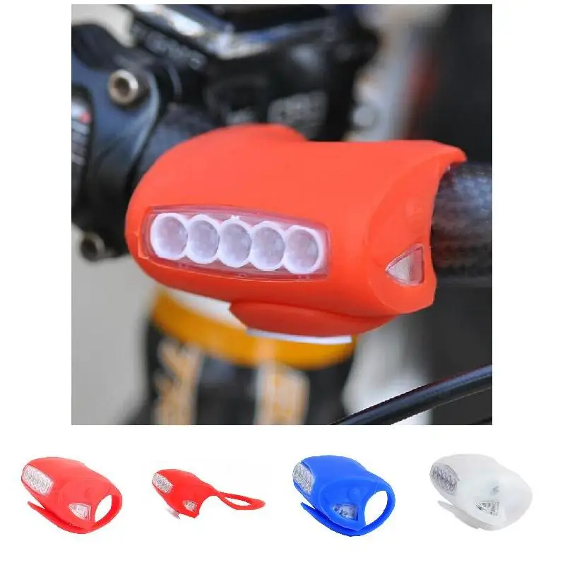 7 светодиодный силиконовый велосипедный передний задний фонарь MTB горный фонарик