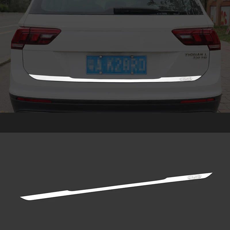 Наклейка на дверь для Tiguan MK2 2017 2018 отделка задней двери из нержавеющей стали