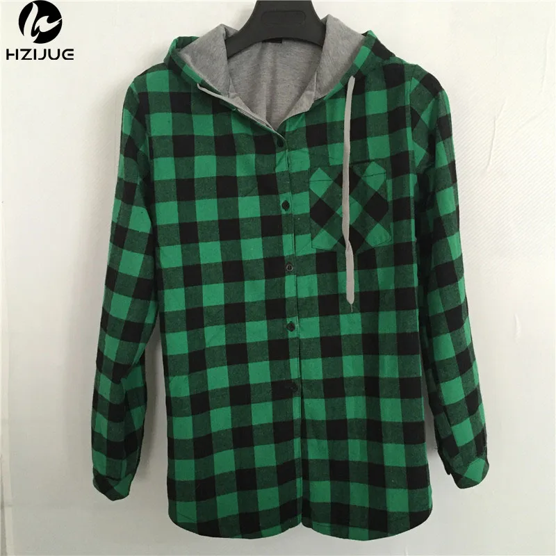 

HZIJUE New Kanye West Hip hop Plaid Shirt Men High Street Fashion Swag Clothing Loose Hipster Longline HOOD Chemise S-XXL